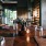 Neatly set table at a local restaurant with a calm, moody atmosphere